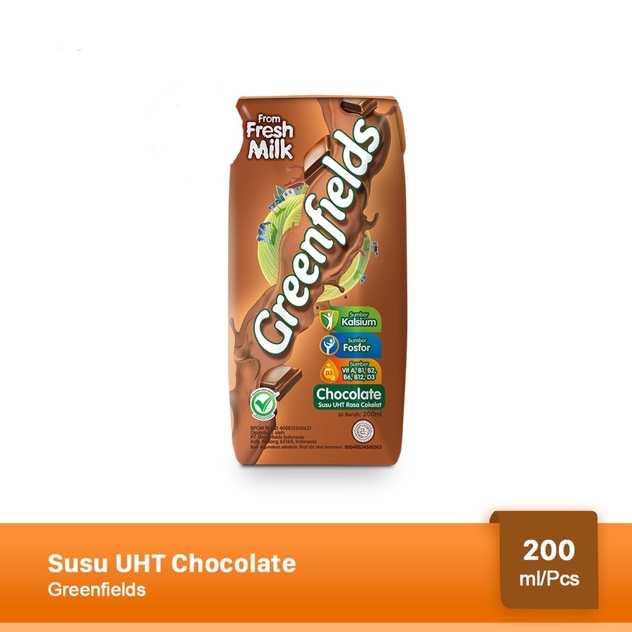 

SUSU COKLAT UHT GREENFIELD CHOCOLATE MILK 200ML