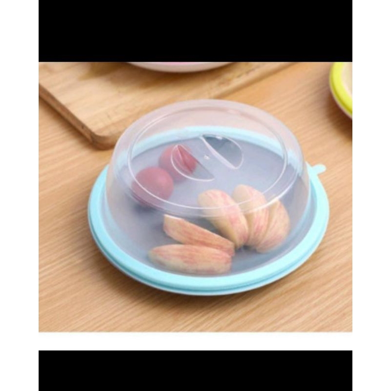 penutup makanan penutup piring Makan transparan tudung saji bulat