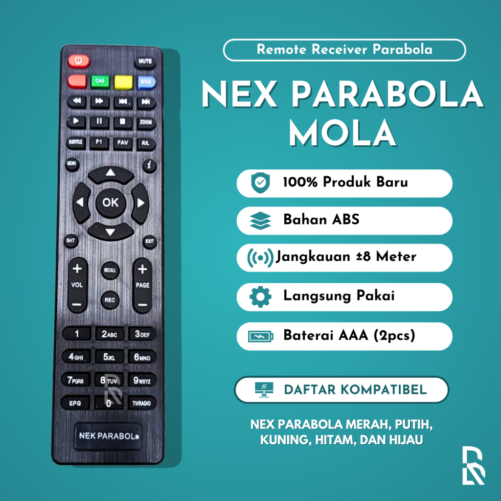 Remot / Remote Receiver Nex Parabola Mola Nex Parabola / ecer dan grosir