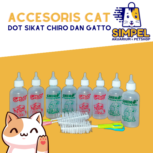 Dot Kucing + Sikat / Dot Kucing / Dot Anjing - Chiroo / gatoo