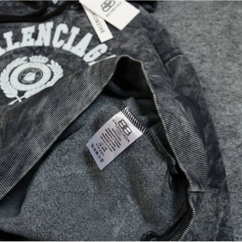 Hoodie Pria Balenciaga Acid Wash/Sweater Pria Wanita/ Hoodie Pria Murah/Hoodie Viral