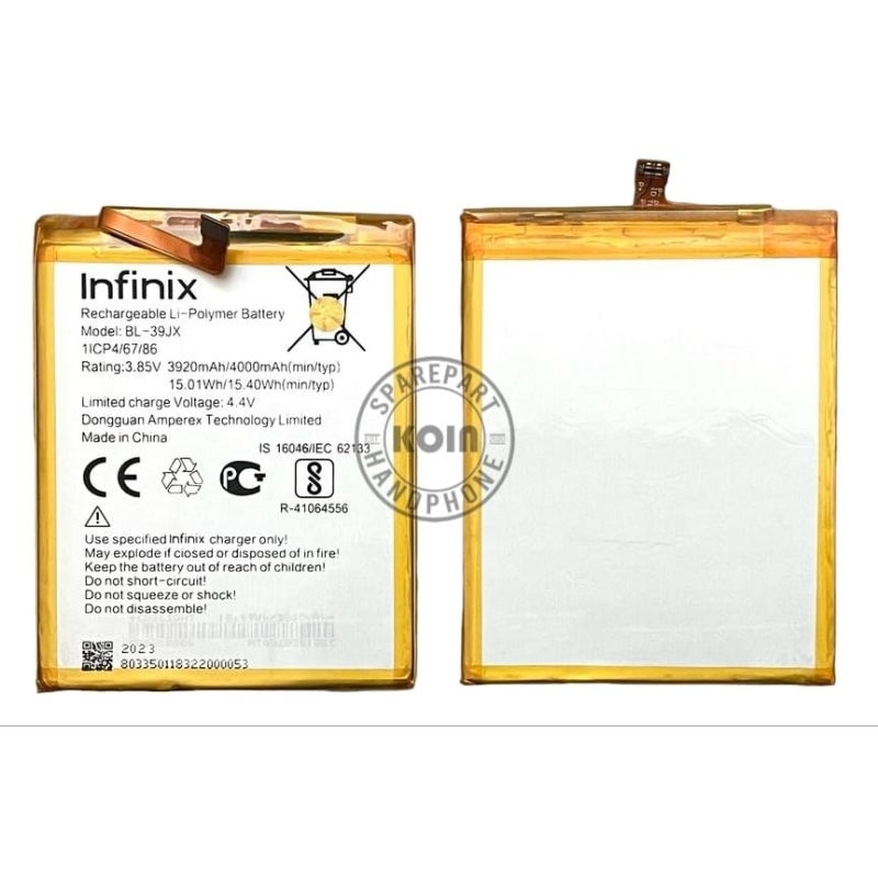 BATRE/BATTERY/BATTERY INFINIX HOT S3X/X622/BL39JX/BL-39JX/BL 39JX ORIGINAL