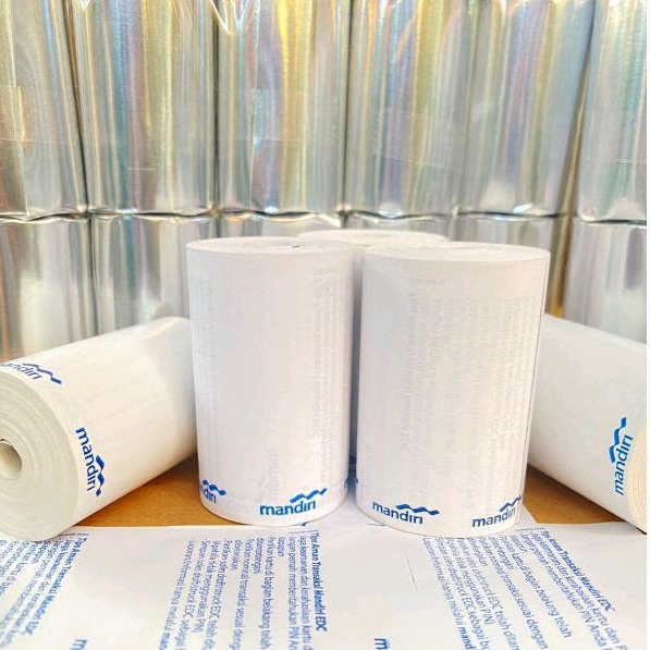 

klm Kertas Struk Thermal Logo Mandiri 57x40mm Paket 10 Roll
