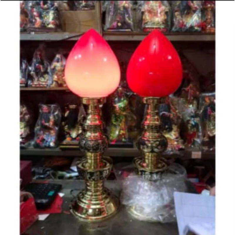 lampu altar puja sembahyang kuningan taiwan 24 inch- sien to