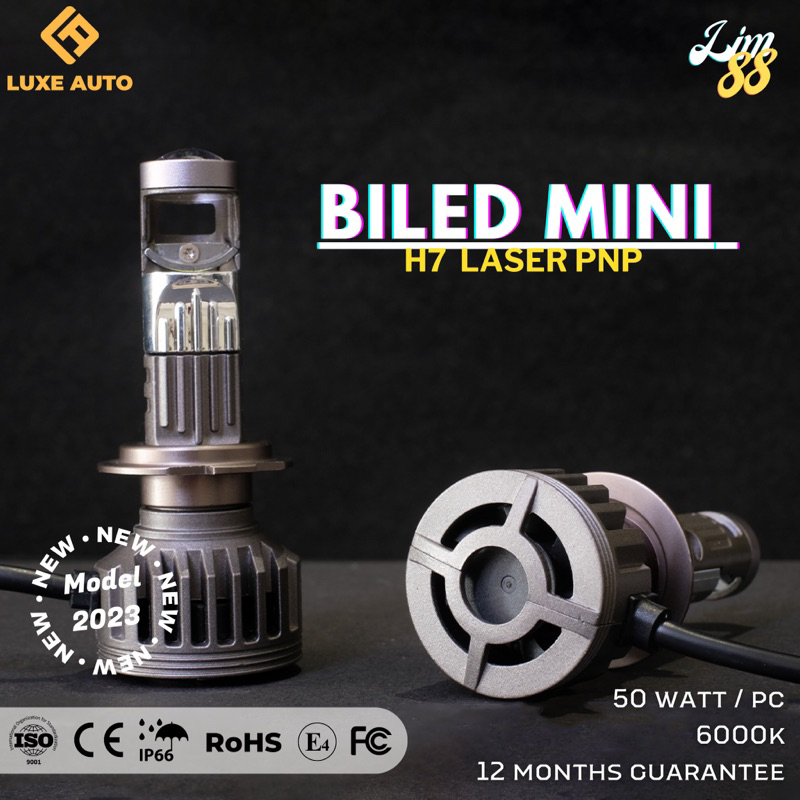 Lampu Biled Laser Mini Projector H7 Beam Patern