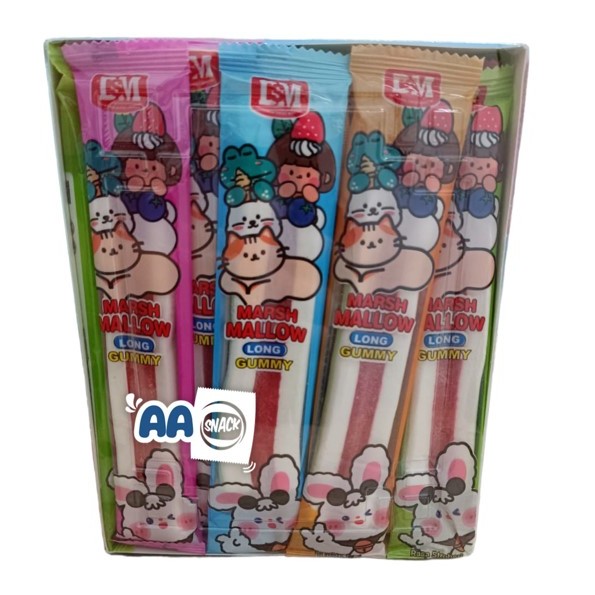 

DSM BARU MARSHMALLOW LONG GUMMY BOX ISI 30