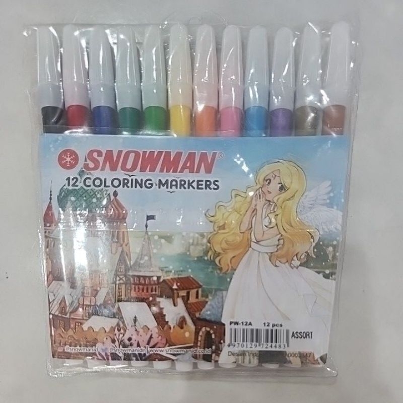 

Spidol 12 warna PW12 Snowman