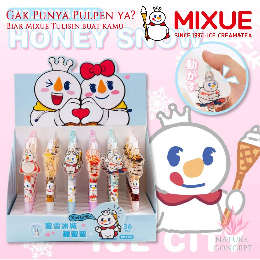 

SG PULPEN GEL MIXUE / SINCAN / BLACK PINK / PULPEN CETEK MIXUE kartun lucu imut