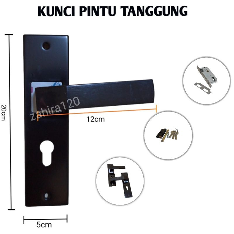1 set kunci pintu rumah / kunci ongkel / gagang pintu