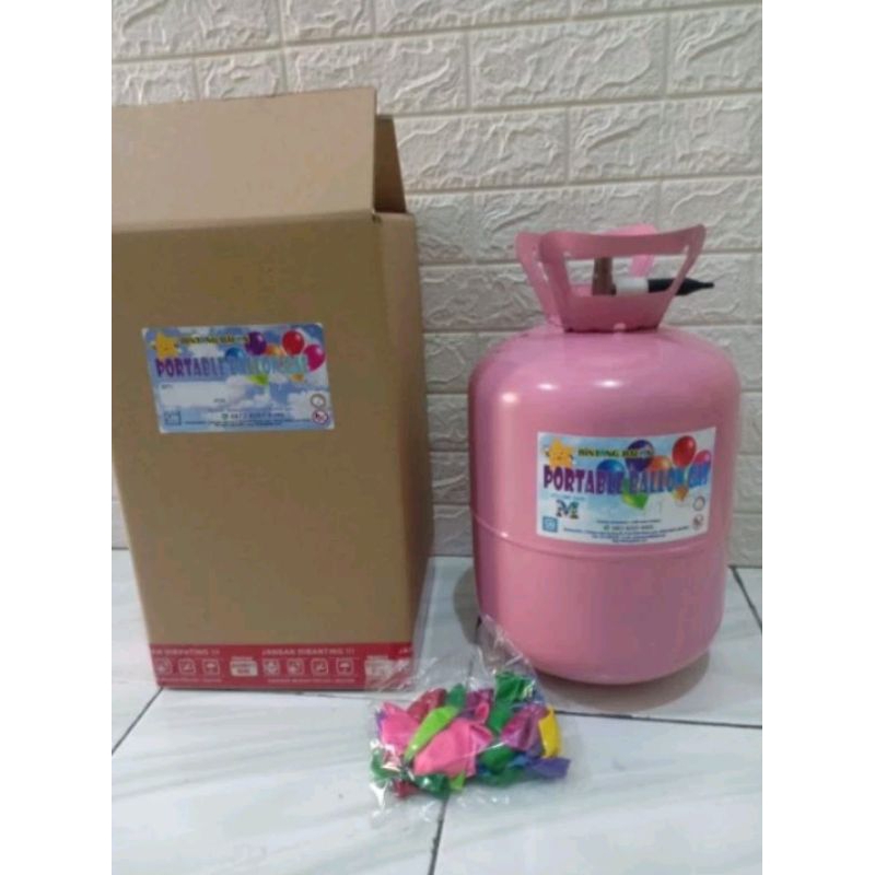 Tabung Gas Helium Portable untuk Balon Terbang Ukuran Sedang dan Kecil