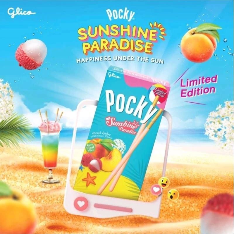 

BARU GLICO BISKUIT POCKY SUMMER PARADISE 29Gr poky limited edition