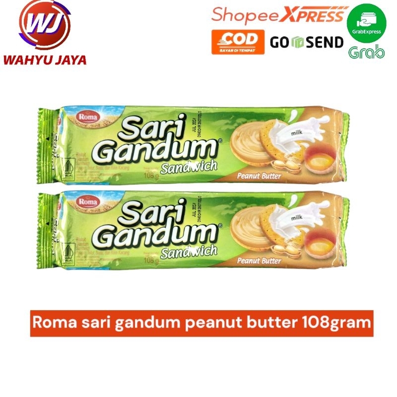 

Roma sari gandum peanut butter 108gram