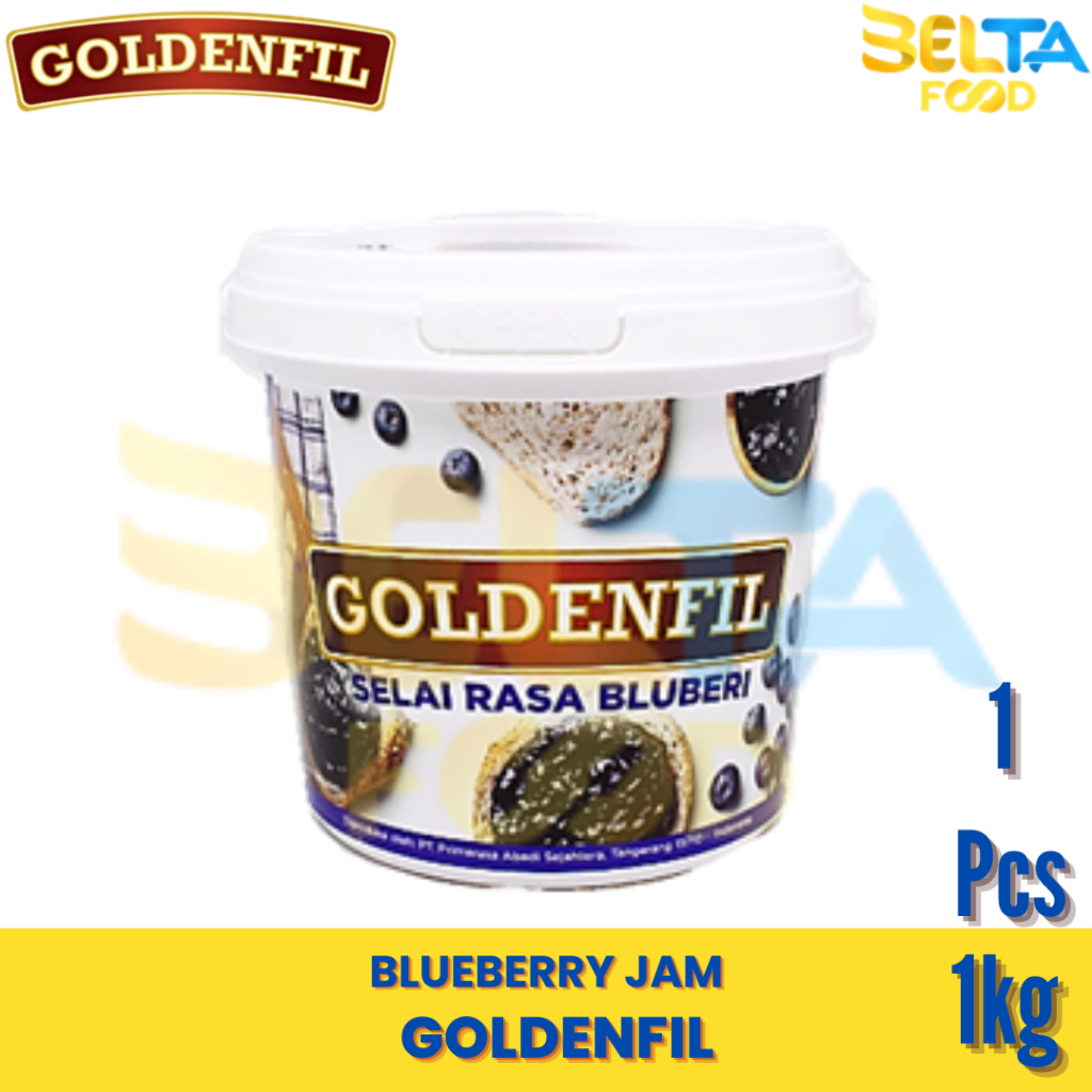 

Goldenfill Blueberry Jam Selai Buah Blueberi 1Kg Selai Topping