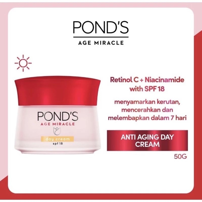 ponds age miracle day cream / ponds cream siang