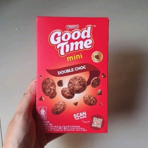 

Good time Mini cookies kukis coklat DOUBLE CHOC biskuit coklat 50gr