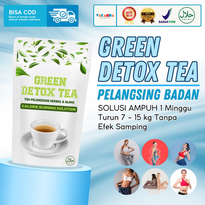 

GREEN DETOX TEA Penurun Berat Badan Ampuh - Teh DETOX