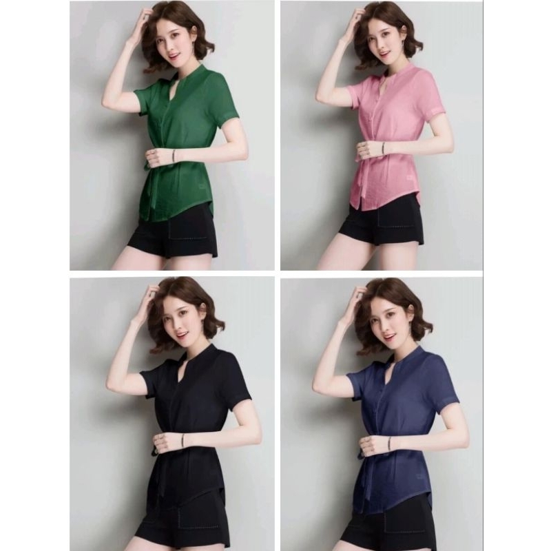 Atasan Wanita Blouse Korea Import/Kameja wanita model import