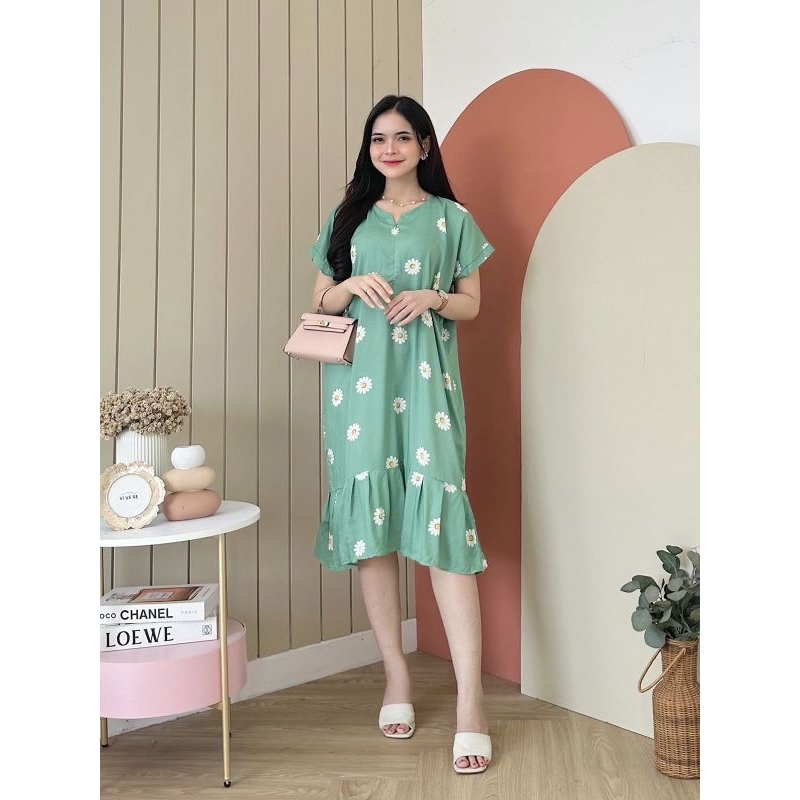 Daster ruffle hd.id dailywear / daster pendek hd id