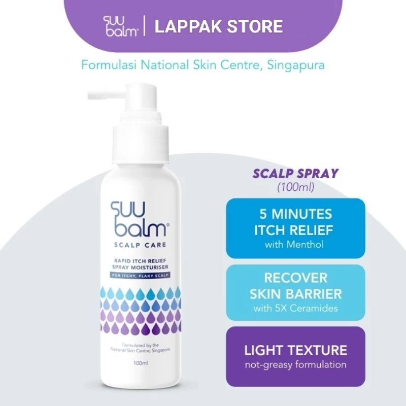 [Original] Suu Balm Rapid Itch Relief Scalp Spray Moisturiser (100ml)