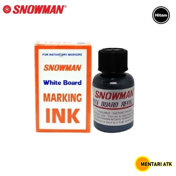 

Refill Isi Tinta Spidol Papan Tulis / Whiteboard Non Permanen Snowman BG12