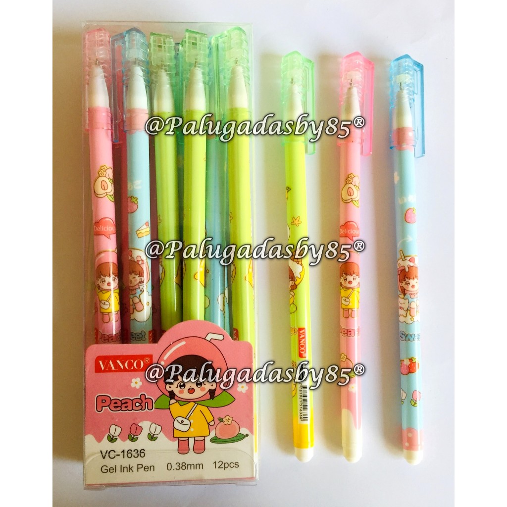 

(1 Biji) GROSIR Gelpen VANCO VC-1636 Small Mochi 0.38 mm Gel Pen Hitam / Gel Pen Vanco VC-1636 / Bolpen Vanco VC1636 VC 1636