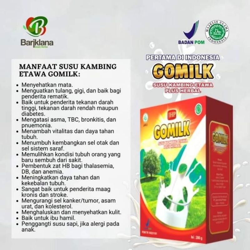 

Gomilk Susu Kambing Etawa plus Herbal rasa enak