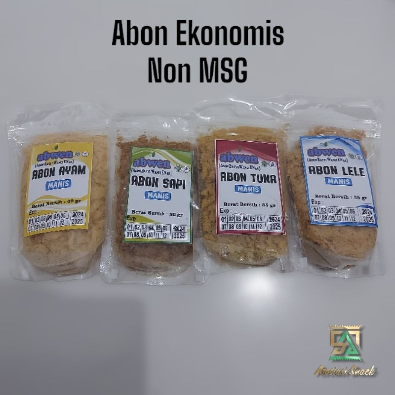 

Abon Kemasan Kecil Ekonomis abon Ayam Sapi Ikan Tuna Lele pedas manis asli non msg original halal KEMASAN EKONOMIS makanan siap saji Kemasan Ekonomis