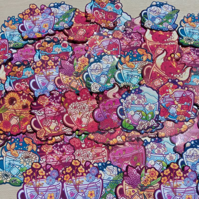 

<zodiac glossy sticker> sticker zodiak, sticker, sticker deco, jurnal kit, bujo, scrapbook kit, bahan jurnal, bahan scrapbook