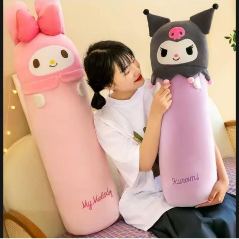 Guling Karakter My melody Kuromi 60cm bahan plush import hadiah ulang tahun