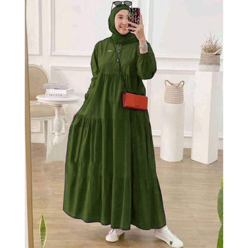 Gamis glessa viral - gamis loly ld 110 pb 130 - gamis midi kekinian-KIRANIA ARMY