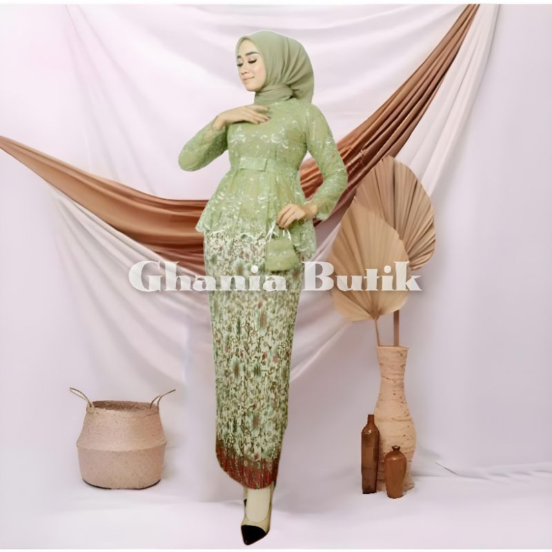 COD - KEBAYA MODERN - KEBAYA WISUDA - KEBAYA PESTA - KEBAYA WISUDA HIJAB - SETELAN KEBAYA MODERN - A