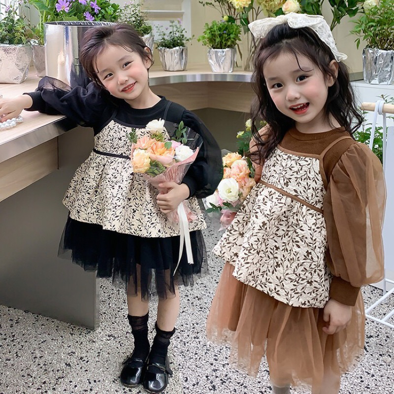 dress anak perempuan, dress cantik, dress tile, dress tutu, dress lengan balon , dress lembut, dress