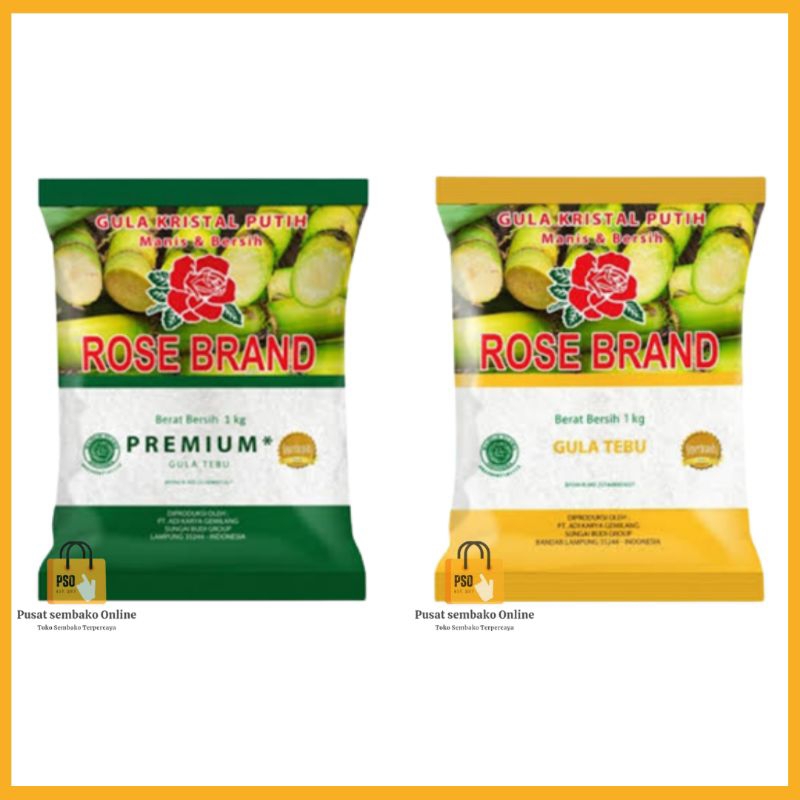 

Gula Rose Brand Kuning Dan Hijau 1Kg Gula Tebu Gula Pasir (1 Pcs)