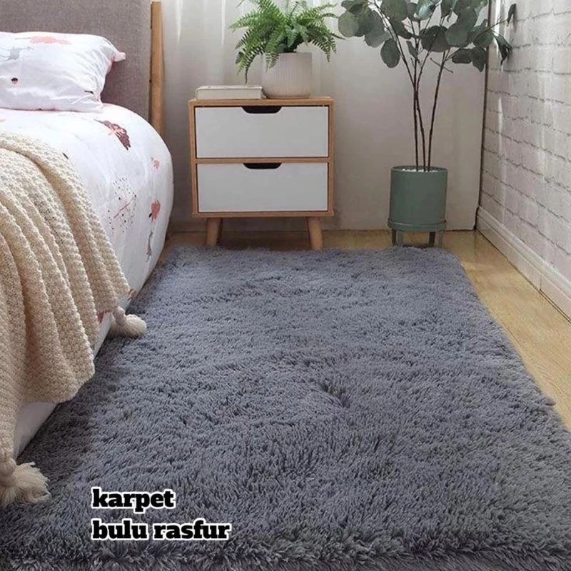 karpet bulu ambal rasfur ukuran 160×100×5cm lembur halus