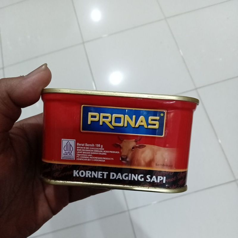 

Mahbubah - Pronas 198 g Kornet Daging Sapi Kaleng