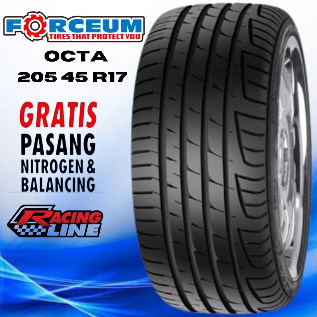 Ban Mobil Racing Ukuraan 205 45 Ring 17 Merek Forceum Octa