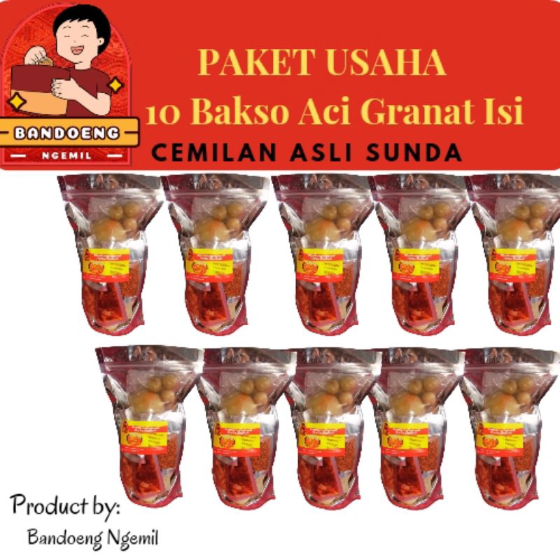 

PAKET USAHA 10 Bakso Aci Instan Bandoeng Ngemil Khas Sunda #baksoaci #bandoengngemil