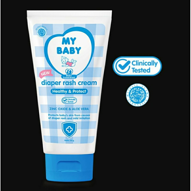 My Baby Diaper Rash Cream 50g Krim Anti Ruam Popok 50 gram Perlindungan Kulit Bayi Kemerahan Gatal I