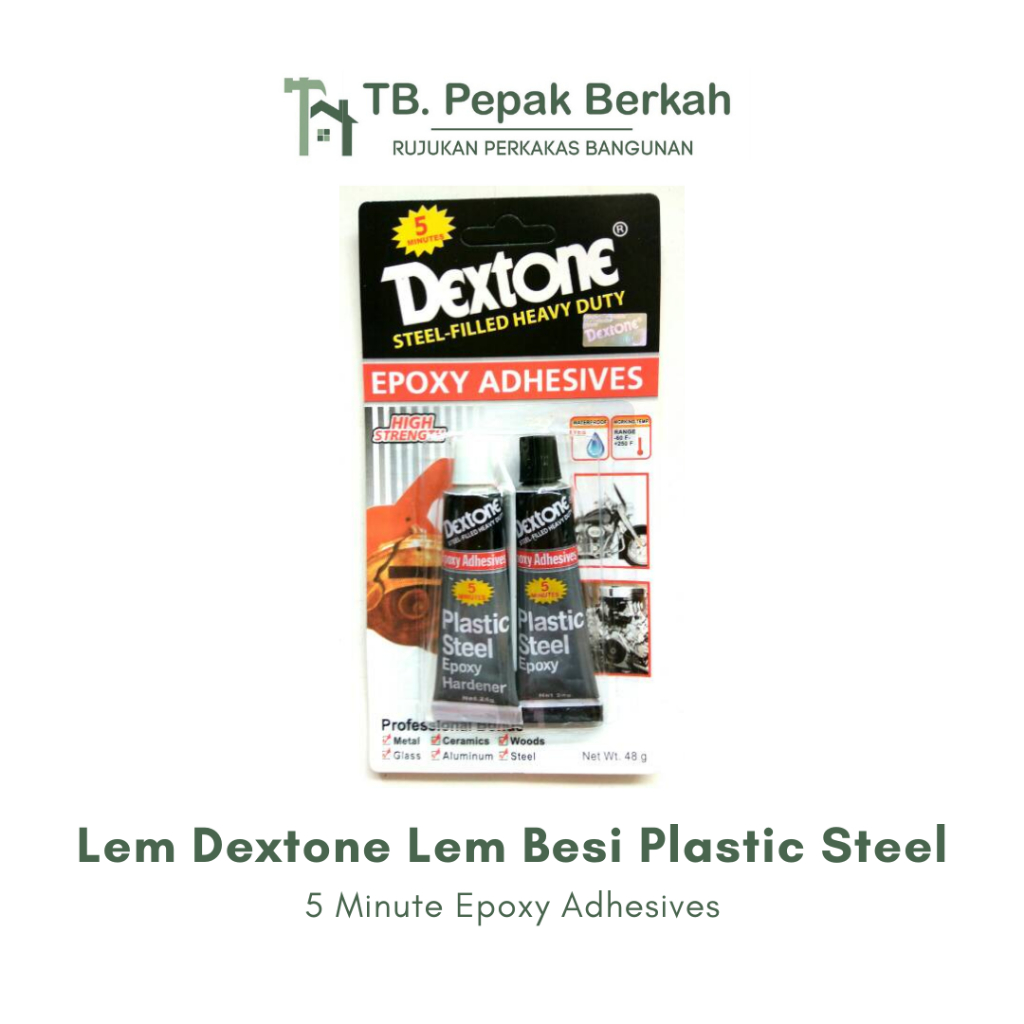 

LEM DEXTONE PLASTIC & STEEL 5 MINUTE EPOXY ADHESIVES