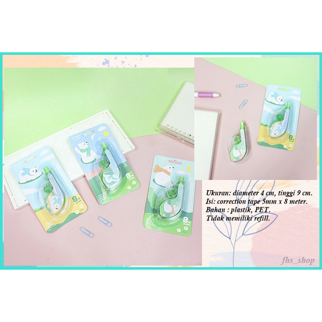 

Correction Tape Lucu Tip Ex Lucu Tip Ex Kertas Tape Correction Aesthetic Inyan Hello Bear Mini