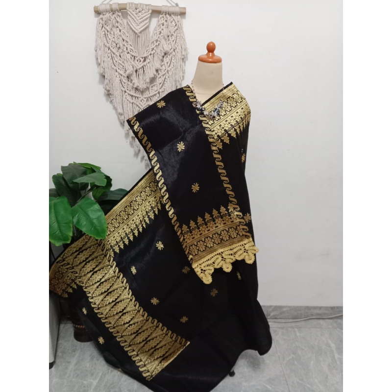 Songket silungkang full kristal premium