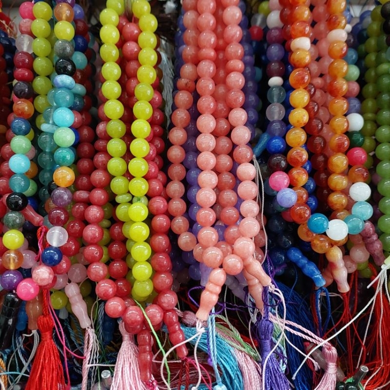 Tasbih Batu Alam 10Mm isi 33 Butir Perlengkapan Ibadah