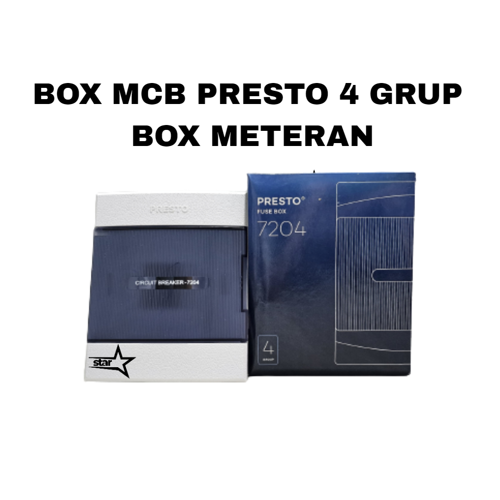 Box MCB Presto 4 Grup BOX METERAN / BOX KWH TUTUP METERAN LISTRIK