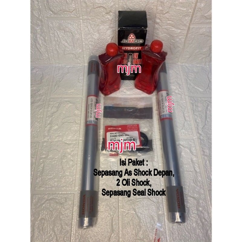 Paket As Shock Depan + Oli Shock + Seal Shock HONDA REVO ABS ABSOLUTE BLADE REVO FIT (KWB)