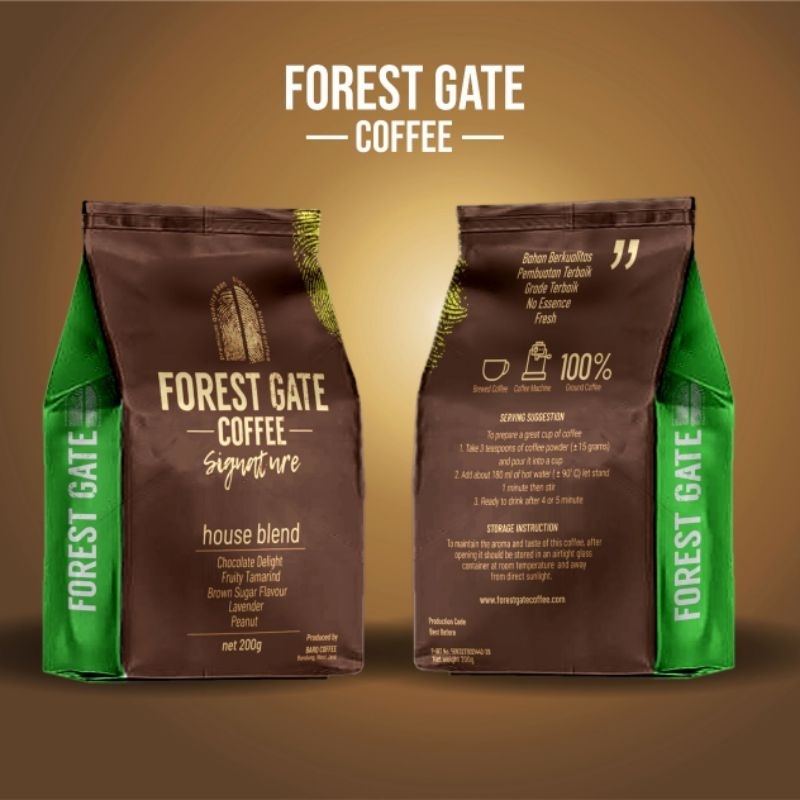 

Kopi Robusta Arabica Forest Gate home blend 200 gram