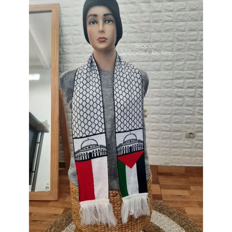 syal rajut palestina / syal Rajut komputer / syal Palestine
