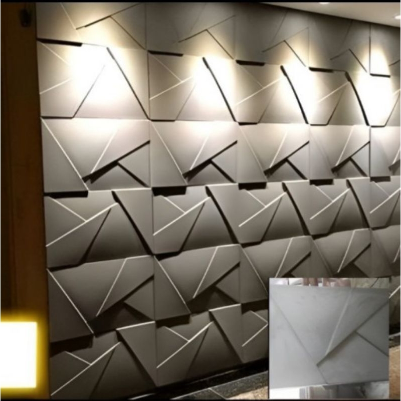 Wall Panel 3D Beton Motif 30x60 | Tahan Air & Estetik | Cocok Interior Dinding