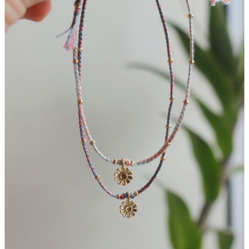 Lalalandspace - Daisy Bracelet - gold filled / white gold filled