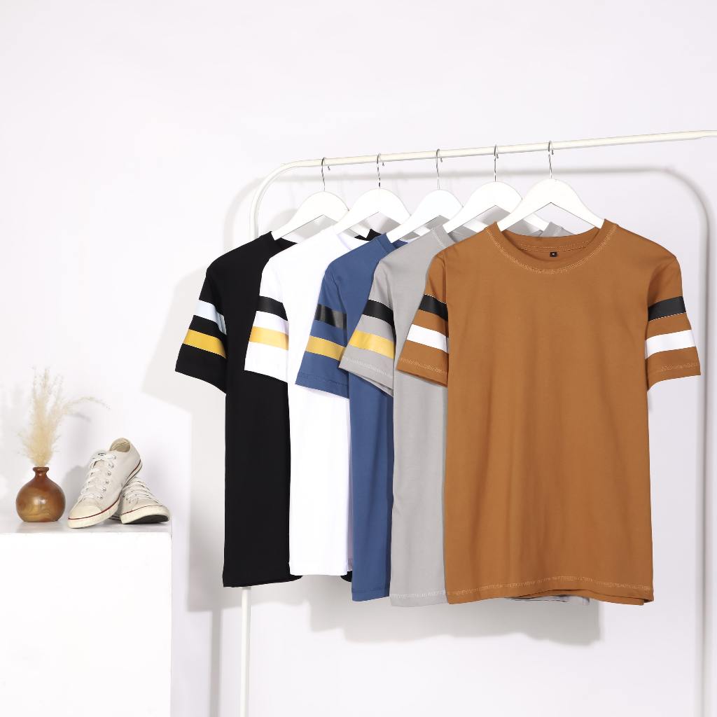 Brofash Baju Kaos Pria Terbaru 2024 Mewah Bahan Cotton Combed 24s/ Baju Kaos Pria Lengan Pendek / Ka