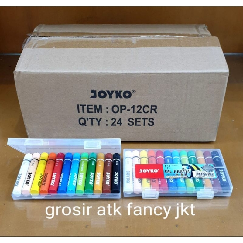 

OP 12CR Crayon Krayon Minyak Oil Pastel Joyko 12 Warna OP-12CR ( OP-12S / Titi dietalase terpisah )